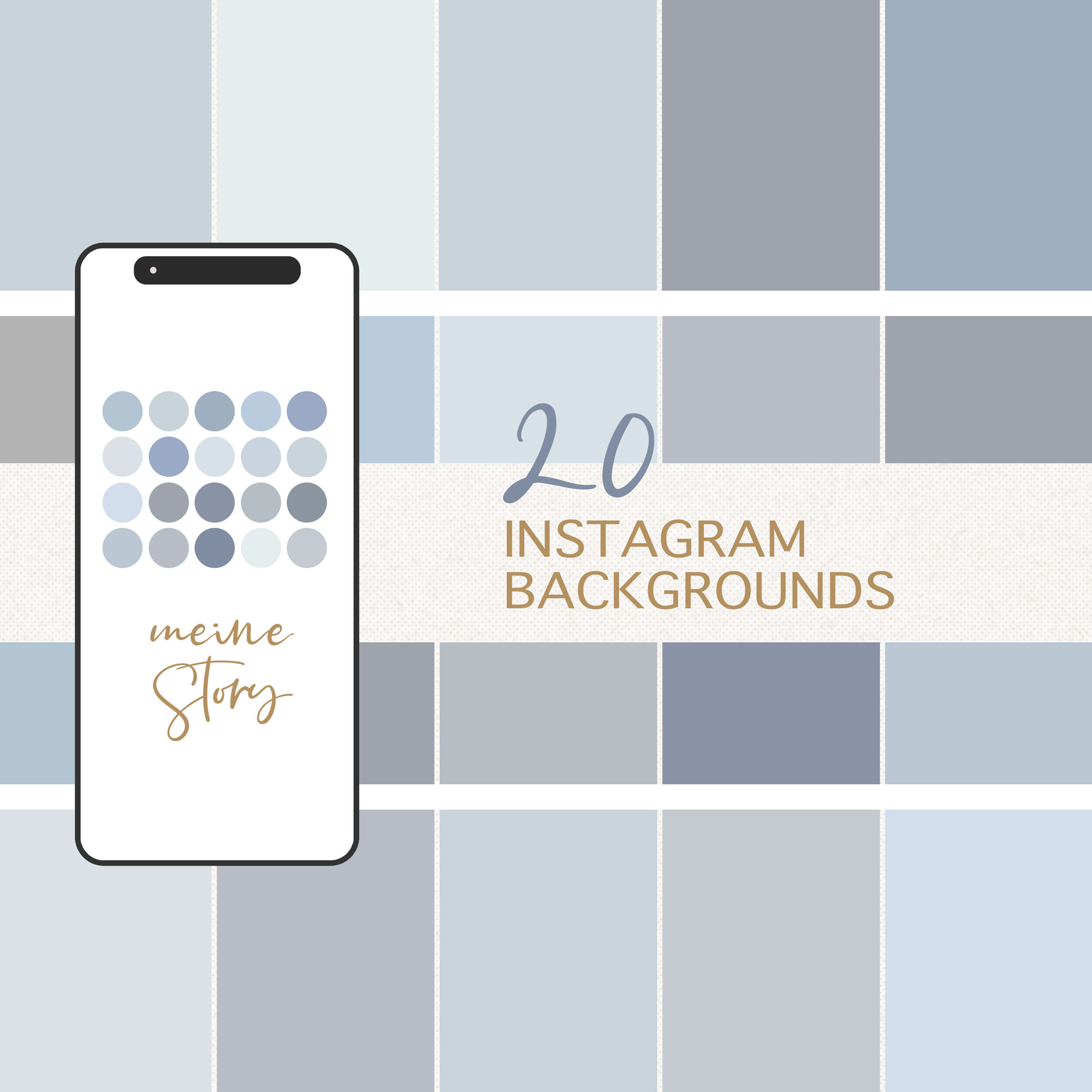 20x BACKGROUND KALTE FARBEN / SOCIAL MEDIA