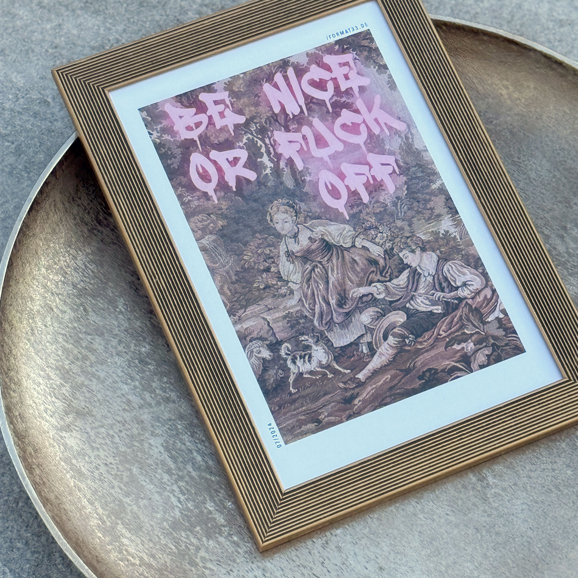 Be nice or fuck off - Pop Art Print