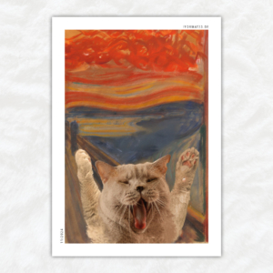 DER SCHREI - LUSTIGE KATZENKUNST - EDVARD MUNCH
