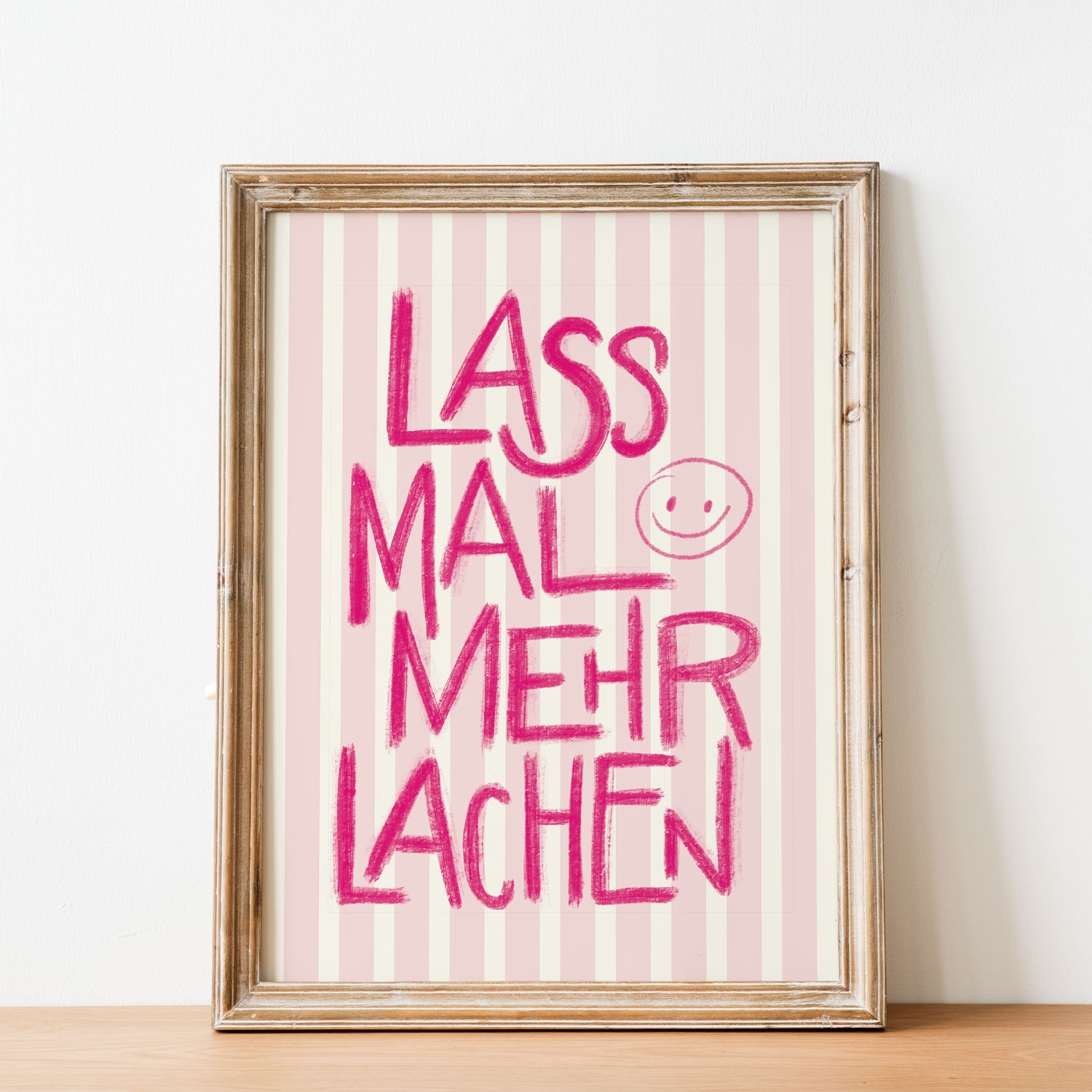 Lass mal mehr lachen | Poster Print | Printable Download
