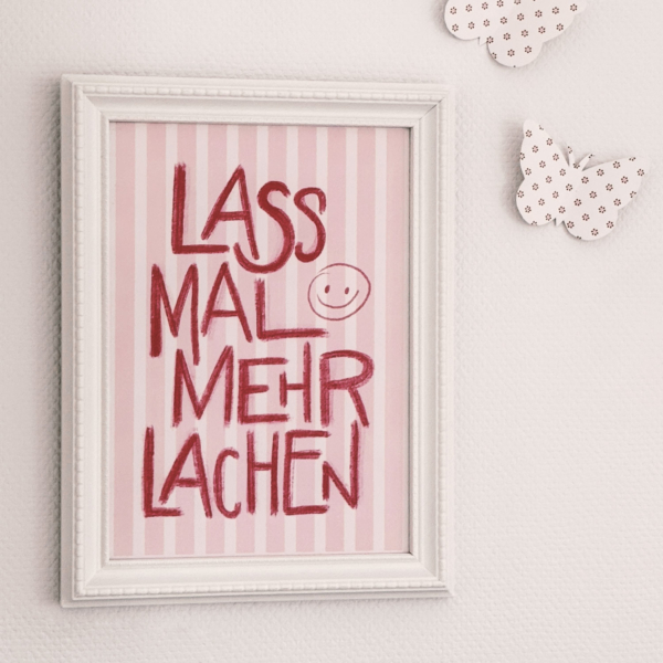 Lass mal mehr lachen | Poster Print | Printable Download – Bild 2