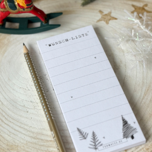 Notizblock "Wunschliste"