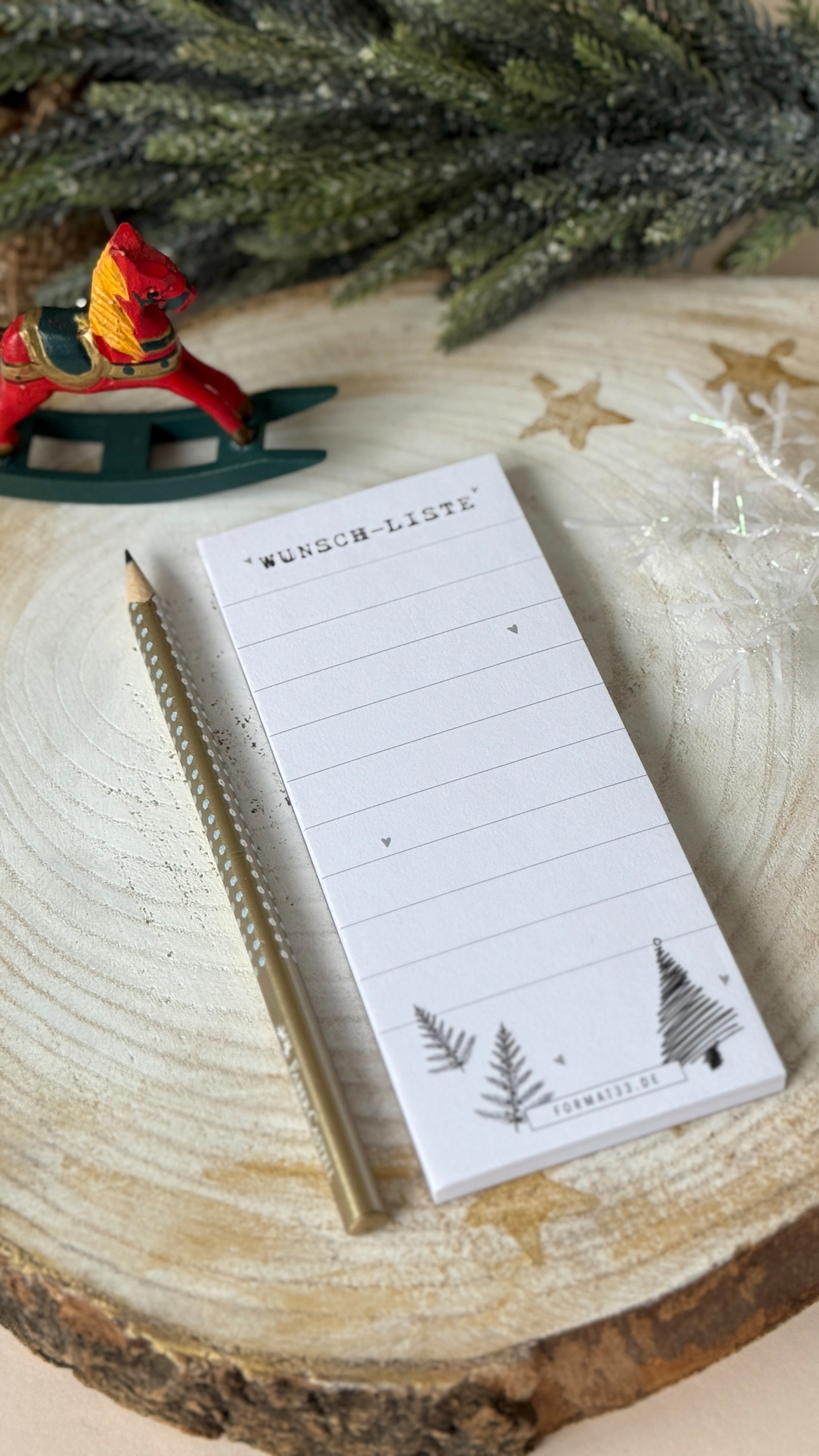 Notizblock "Wunschliste"
